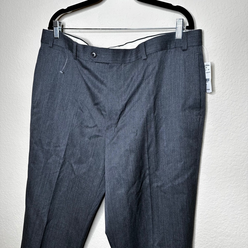 Brooks Brothers Madison Fit Charcoal Grey Wool Blend Dress Pants 40x30 NWT - Picture 3 of 9